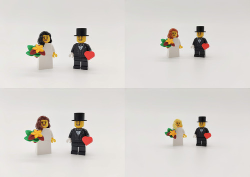 Lego minifiguren brautpaar - -,