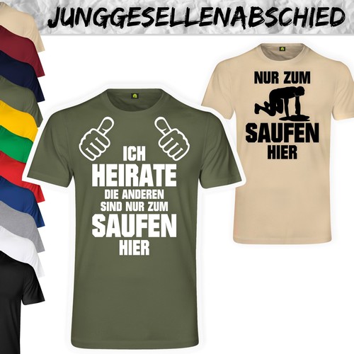 Jga nur zum saufen - nur, t-shirt
