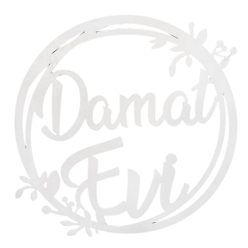 Holz schild damat evi weiß - holz,