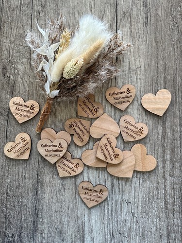 Streudeko holz herz - holz,